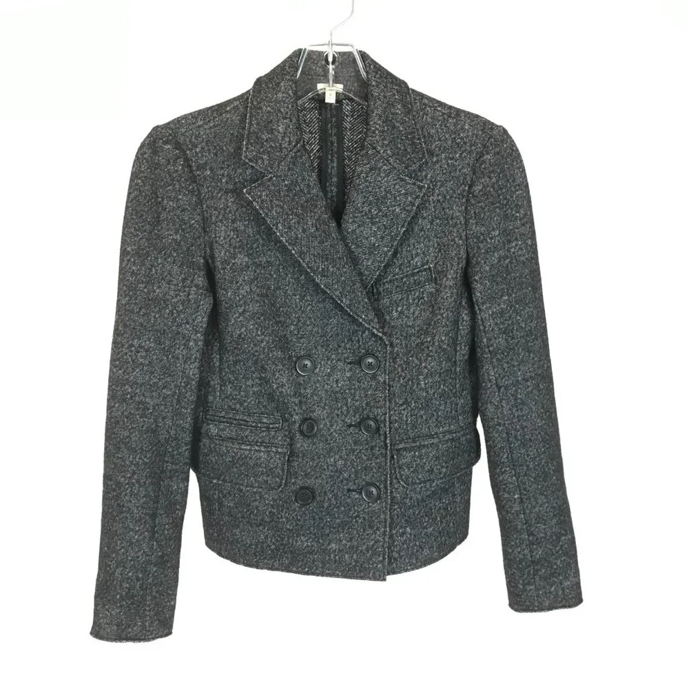 Womens Size 0 J. Crew Wool Blend Marled Thandie Blazer Jacket